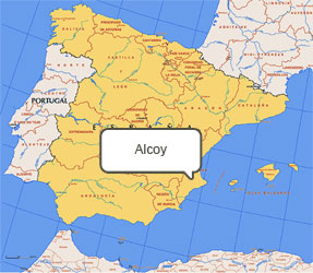 Mapa de Alcoy