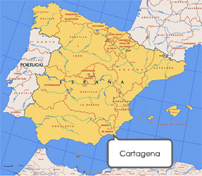 Mapa de Cartagena