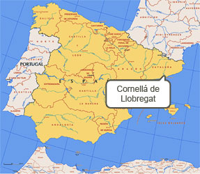 Mapa de Cornellá de Llobregat