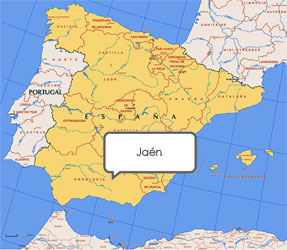 Mapa de Jaén