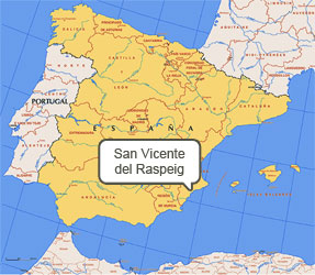 Mapa de San Vicente Raspeig