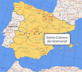 Mapa de Sta. Coloma Gramanet